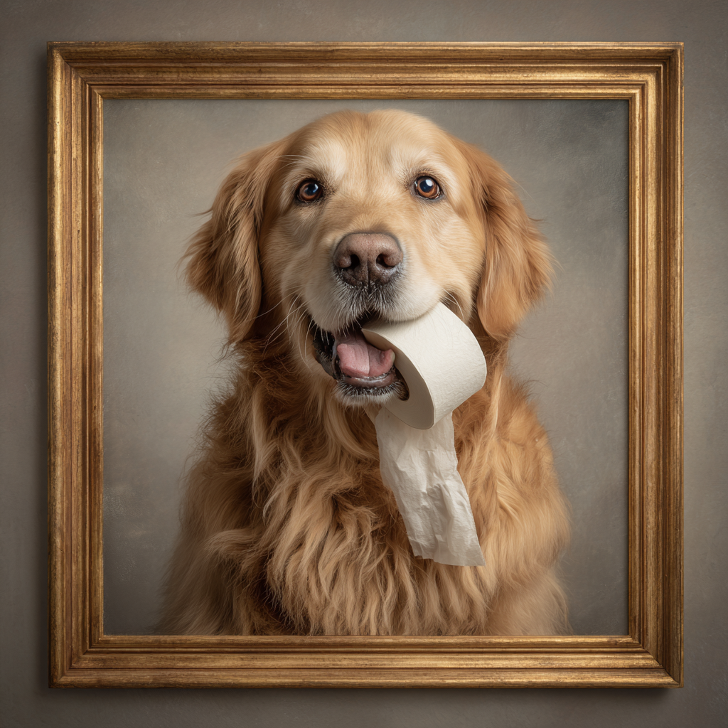 Humorous - Golden Teddy - I started out with the roll - really!